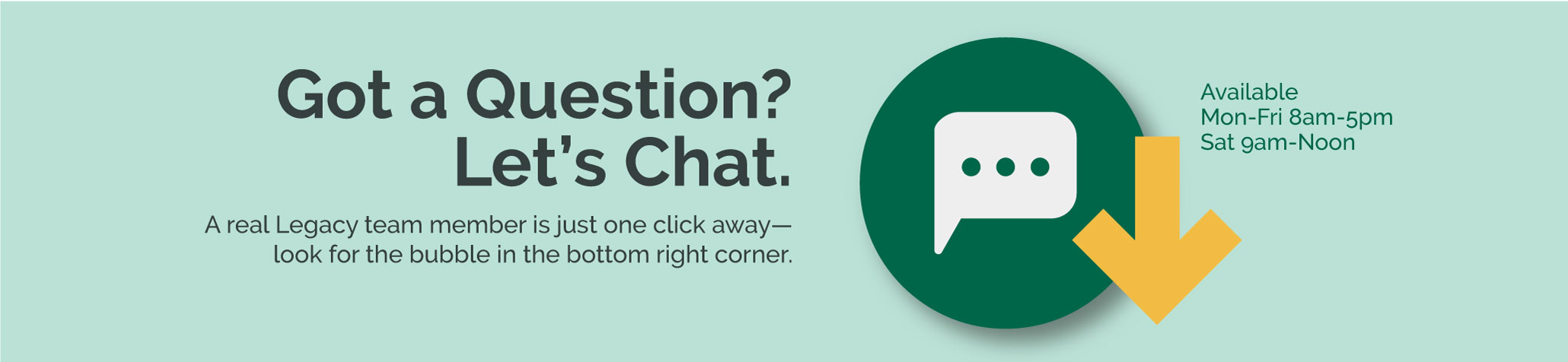 chat bubble banner rev
